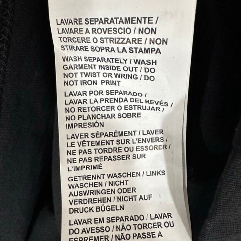 Love Moschino Black Garment with Care Label